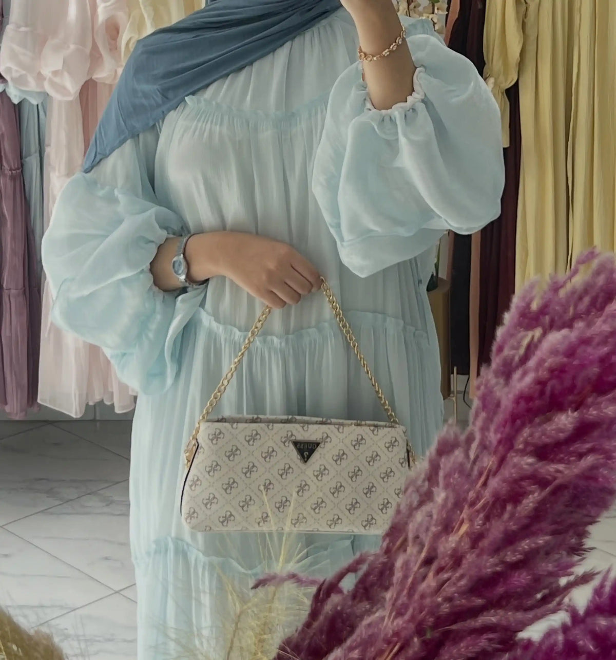 Robe Princess Organza doublée  —Élégance & Féminité Intemporelle