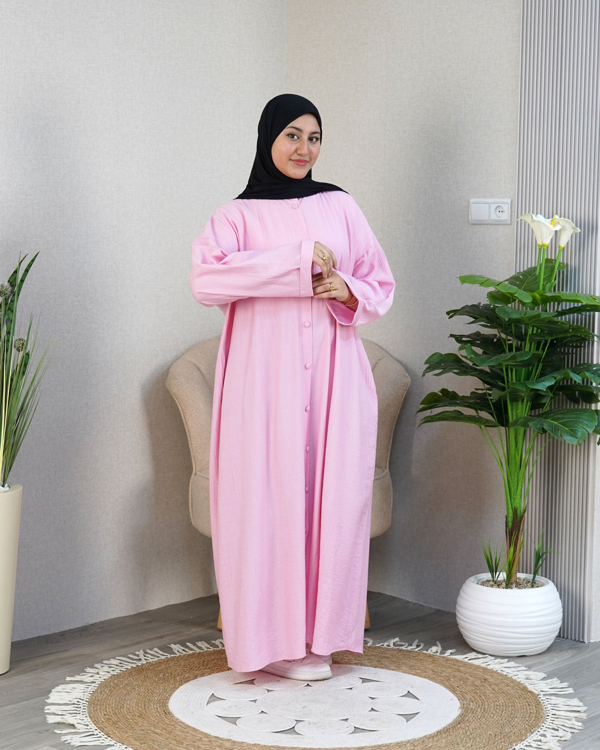 Robe Chemise Longue — L'Élégance Structurée au Naturel