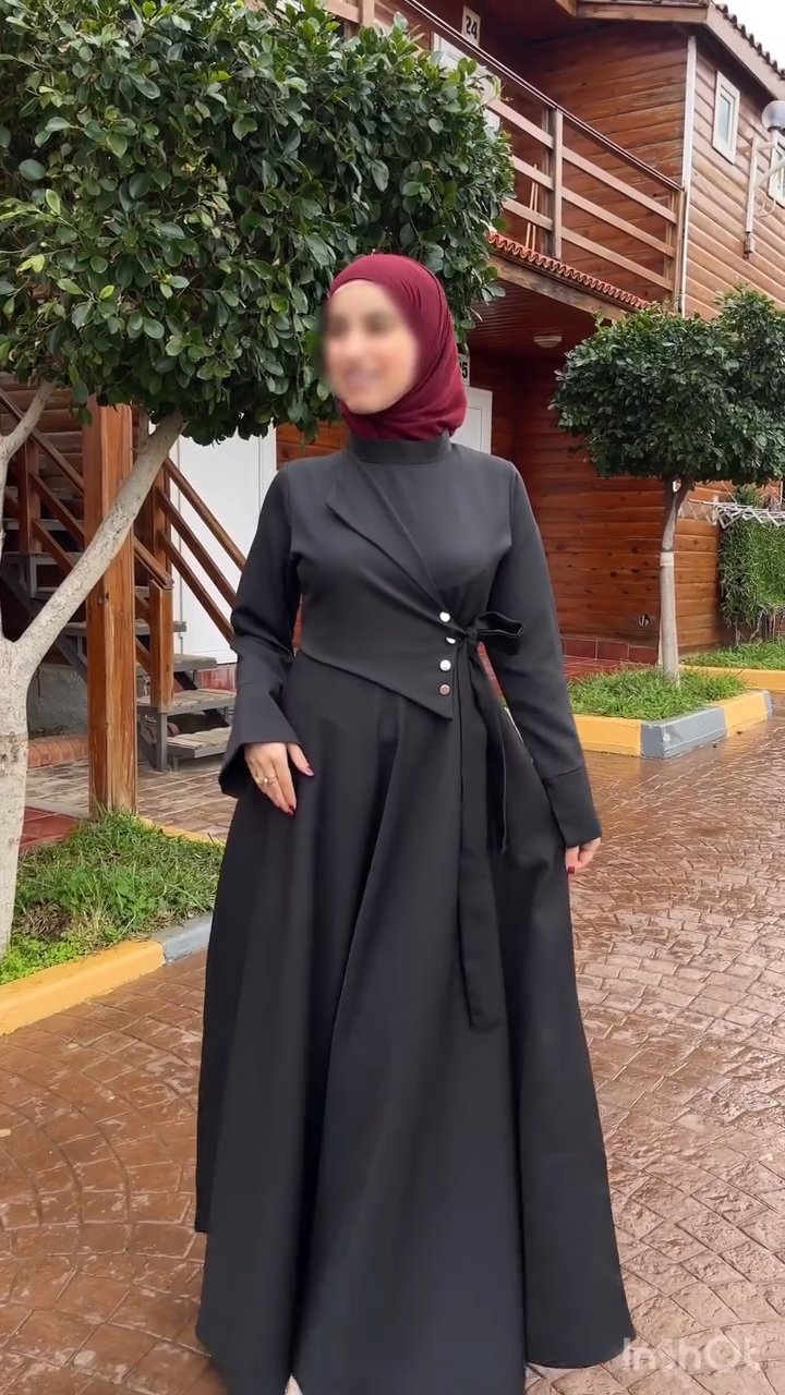 Robe Longue Asymétrique Tissu Canata Export — Élégance & Distinction