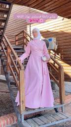 Robe Longue Asymétrique Tissu Canata Export — Élégance & Distinction
