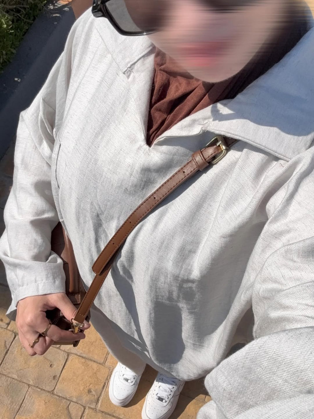 ABAYA LAIN— L'Élégance Structurée au Naturel