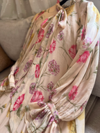 Robe Longue Mousseline Doublée (Qualité Export)