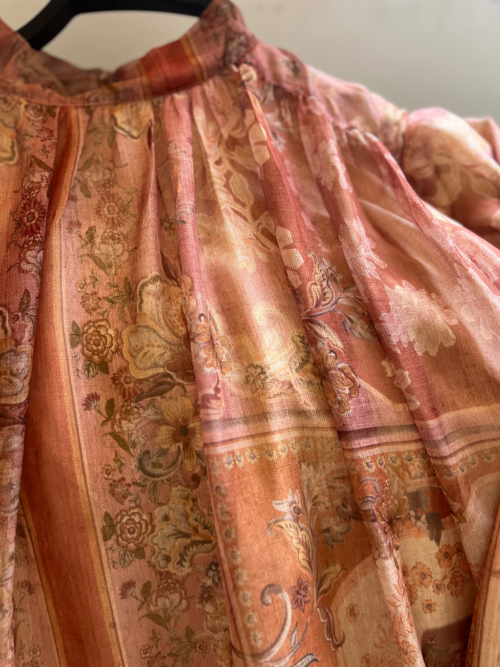 Robe Longue Mousseline Doublée (Qualité Export) + Ceinture