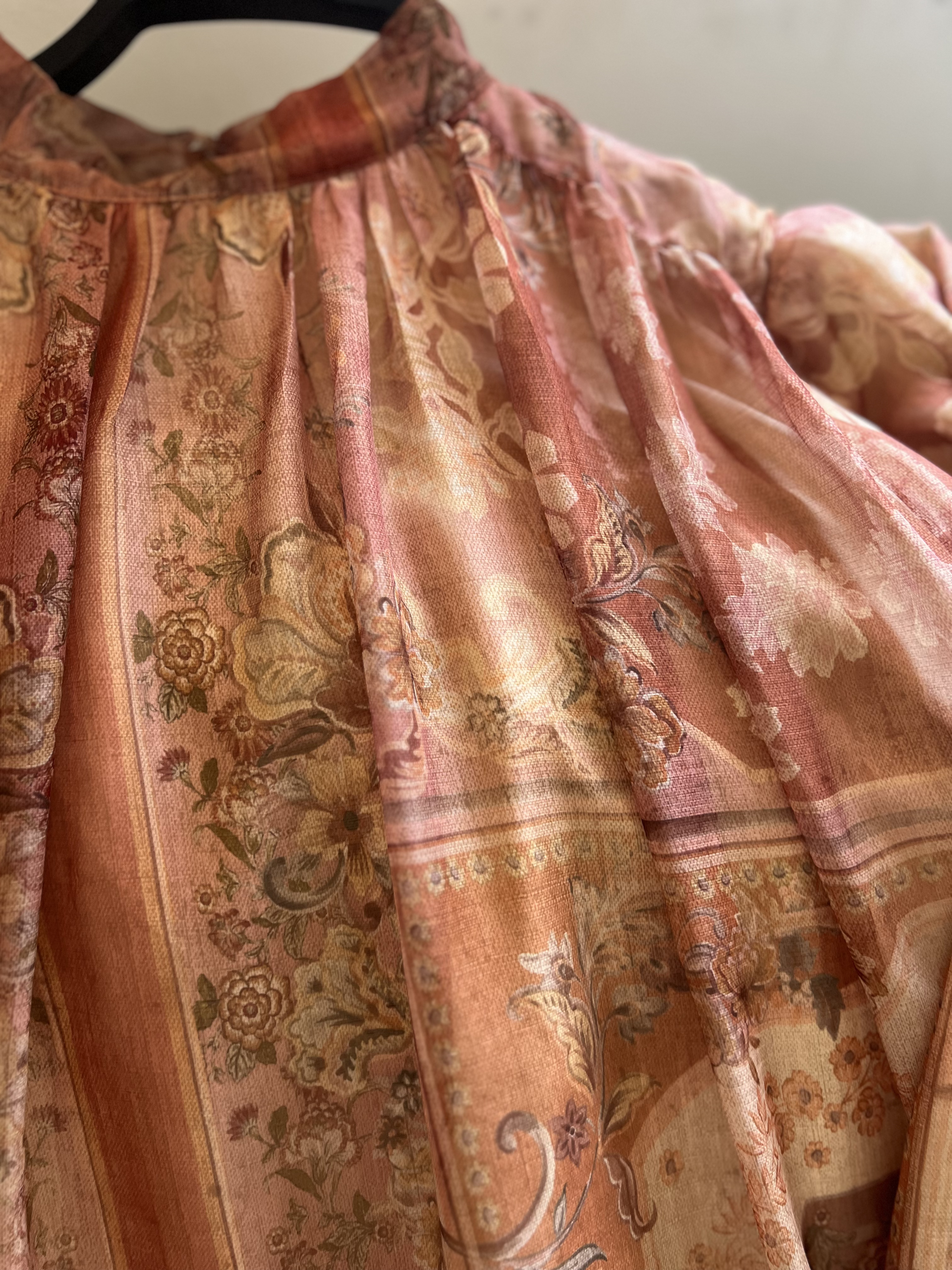 Robe Longue Mousseline Doublée (Qualité Export) + Ceinture