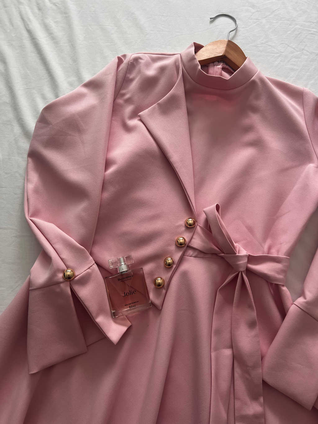 Robe Longue Asymétrique Tissu Canata Export — Élégance & Distinction