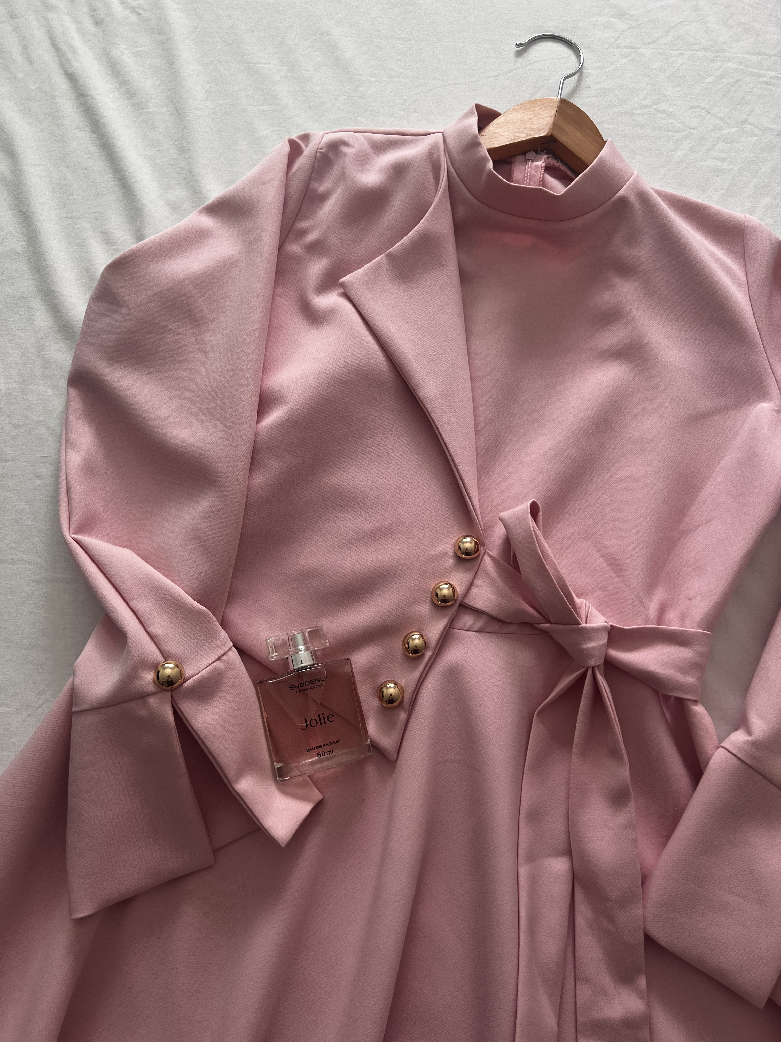Robe Longue Asymétrique Tissu Canata Export — Élégance & Distinction