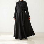 Robe Longue Asymétrique Tissu Canata Export — Élégance & Distinction