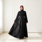 Robe Longue Asymétrique Tissu Canata Export — Élégance & Distinction